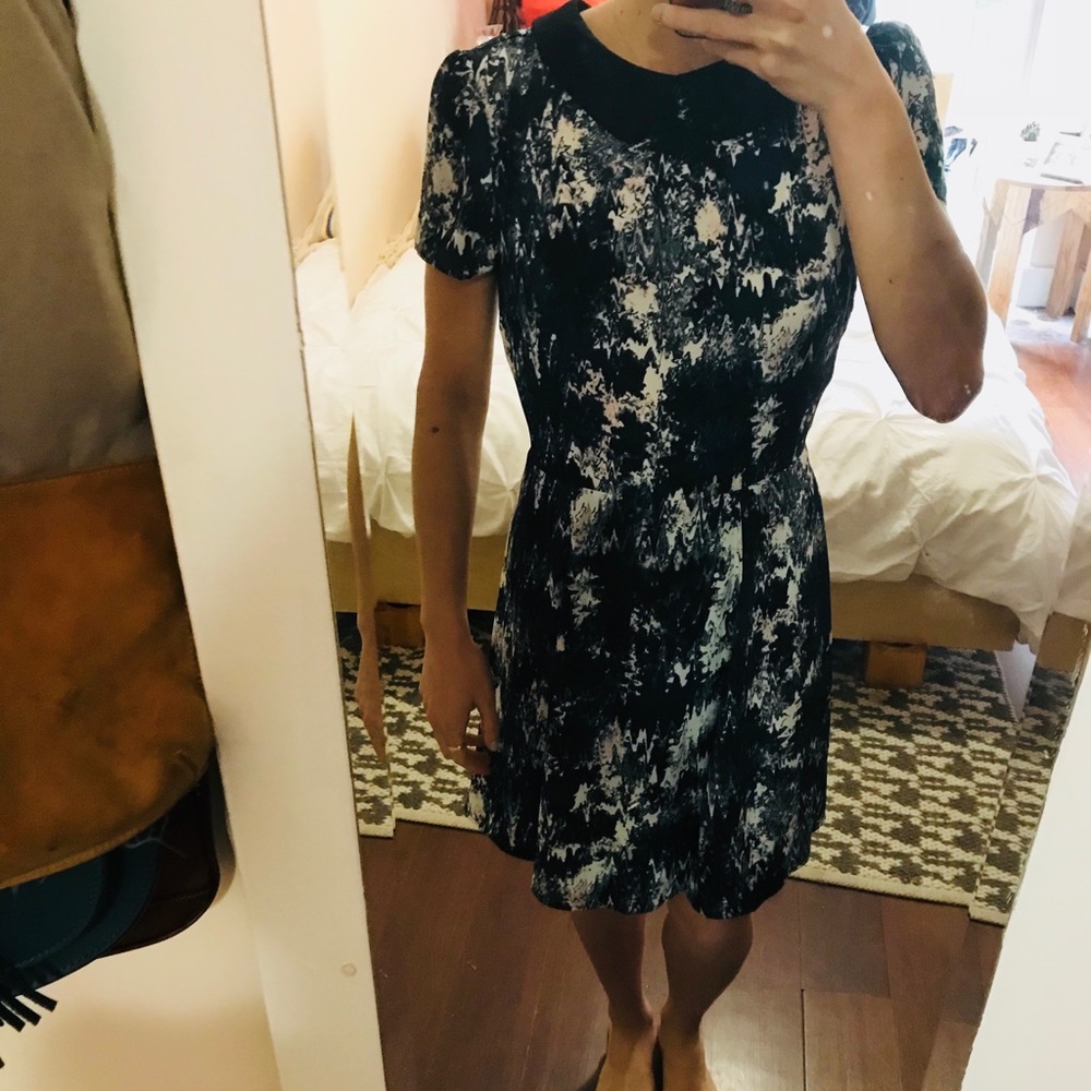 Aqua Peter Pan Collar Dress, Sz S